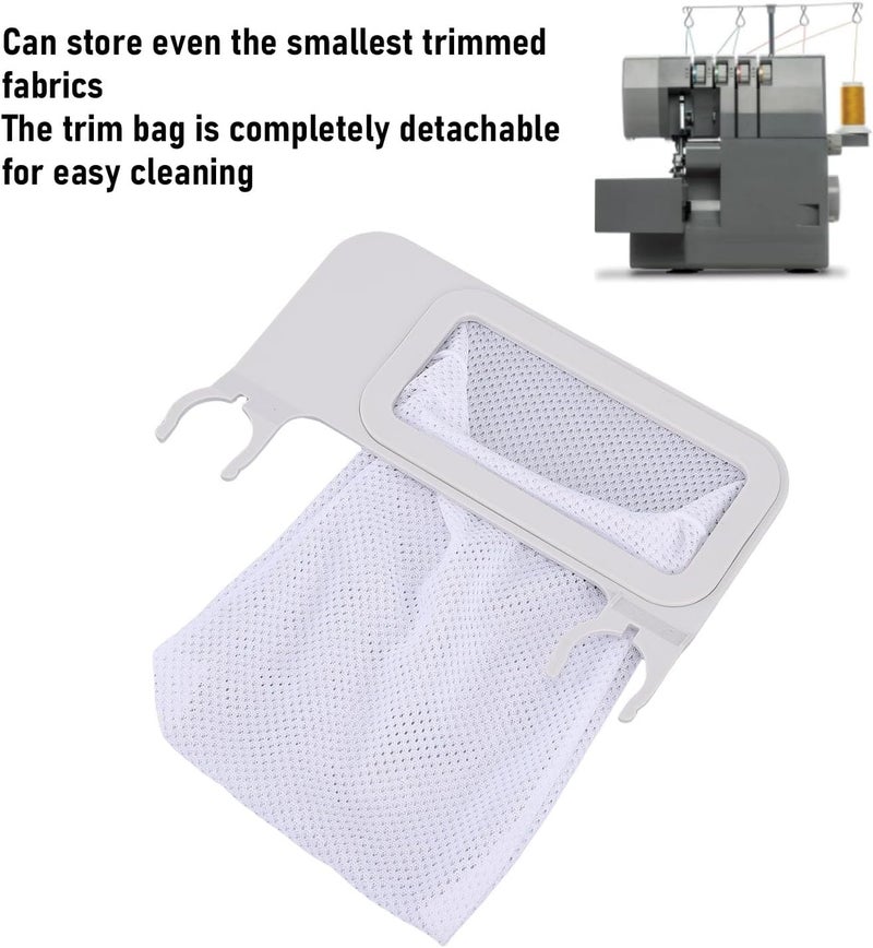 Fockety Overlocker Serger Scrap Trim Catcher and Pad, Serger with Detachable Bag, Waste Collector for 14CG744 14CG754 14HD854 Sewing Machine Serger Trim Collector - Image 3